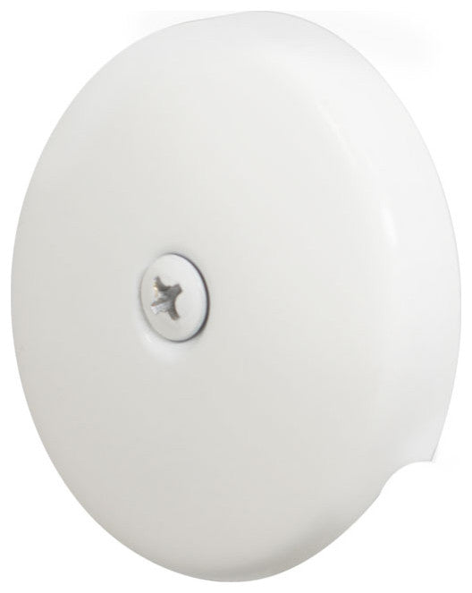 Twist & Close Tub Trim Set With One-Hole Overflow Faceplate, Powder Coated White