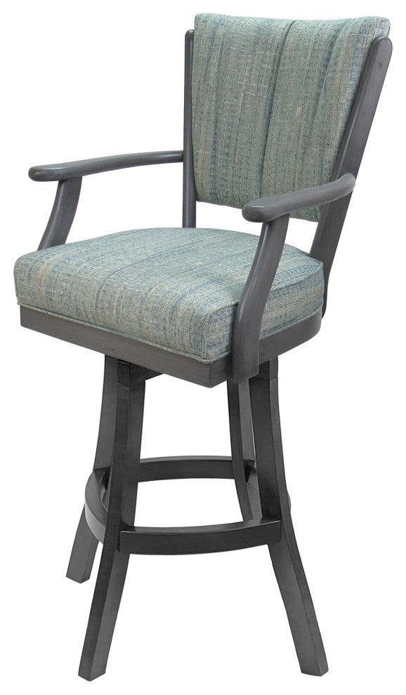 Classic Counter Bar Stools 26" 30" Extra Tall 34", Watusi Aquatint - Grey, 26"