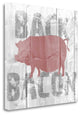 "Back Bacon" By Alicia Soave, Giclee Print on Gallery Wrap Canvas, Ready to Hang