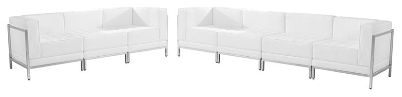 Imagination Series Melrose White LeatherSoft Sofa Set, 5 Pieces