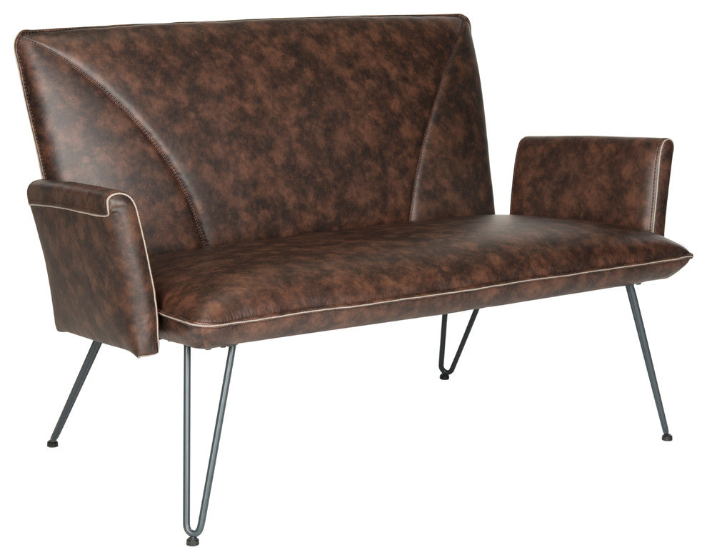 Safavieh Johannes Settee, Antique Brown