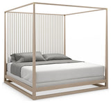 Pinstripe Light Bed Queen