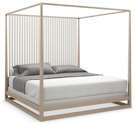 Pinstripe Light Bed Queen