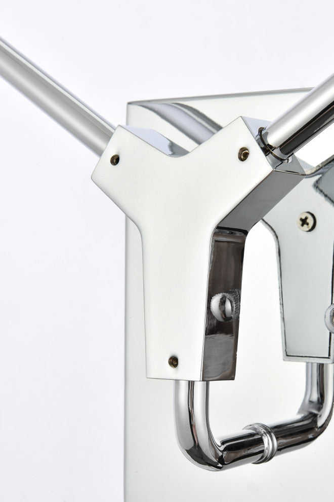 2 Light Wall Sconce, Chrome