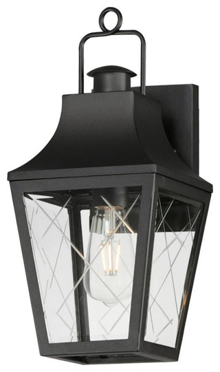 Maxim 30361 Storybook 15" Tall Outdoor Wall Sconce - Black