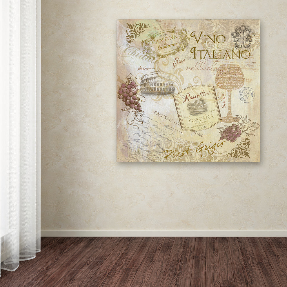Fiona Stokes-Gilbert 'Italian Wine' Canvas Art, 18 x 18