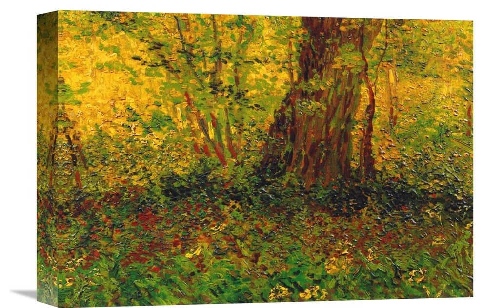 "Undergrowth 3" Stretched Canvas Giclee by Vincent Van Gogh, 16"x11"