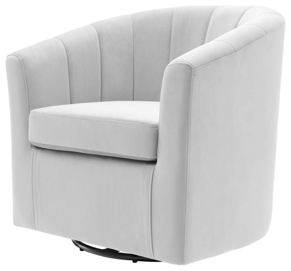 Armchair Accent Chair, Velvet, Gray, Modern, Living Lounge Hospitality