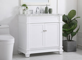 Weston Single Bathroom Vanity Set, White, 36