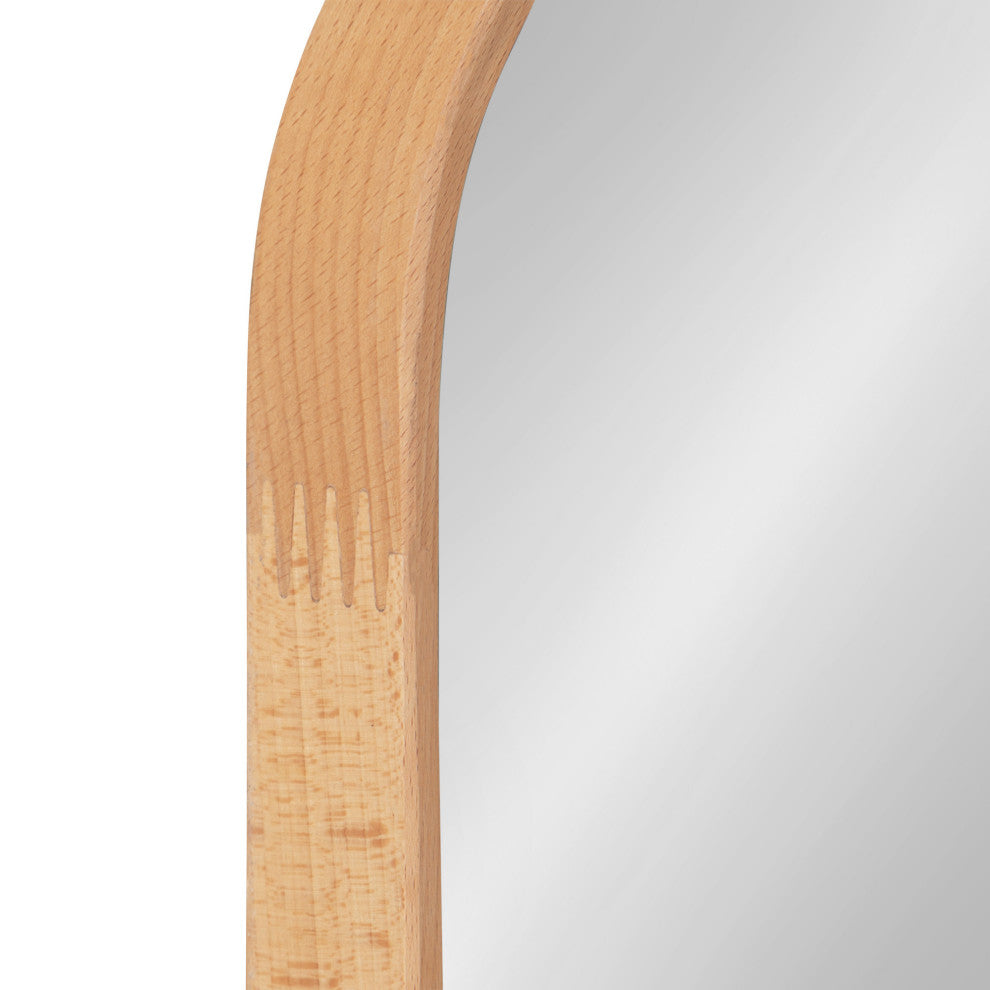 Nordlund Framed Wall Mirror, Natural 23x35