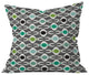 Deny Designs Karen Harris Coming  Undone In Succulent Dark Outdoor Throw Pillow
