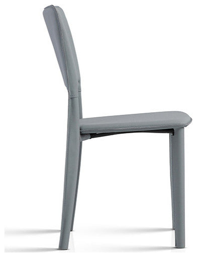 Metro Top Grain Leather Side Chair, Heritage Leather-Sand