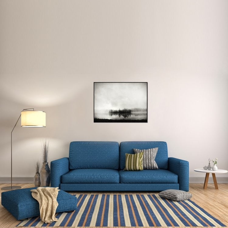 "Isle Of Silence" Framed Canvas Giclee by Franz Bogner, 41x31"