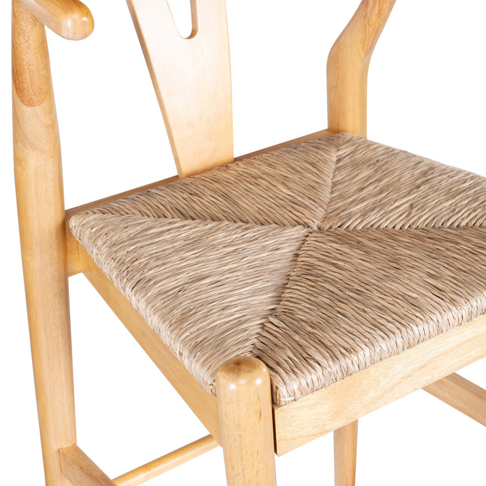 Wishbone Stool, Natural, Bar Height