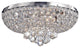 Francisca 4-light Chrome Finish Flush Mount Crystal Chandelier