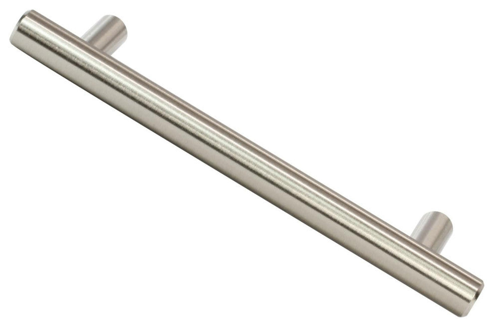 Mascot Hardware 3" Center Solid Steel Bar Pull , Satin Nickel Finish - Set of 10