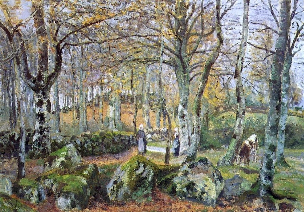 Camille Pissarro Landscape With Rocks Montfoucault Wall Decal Print