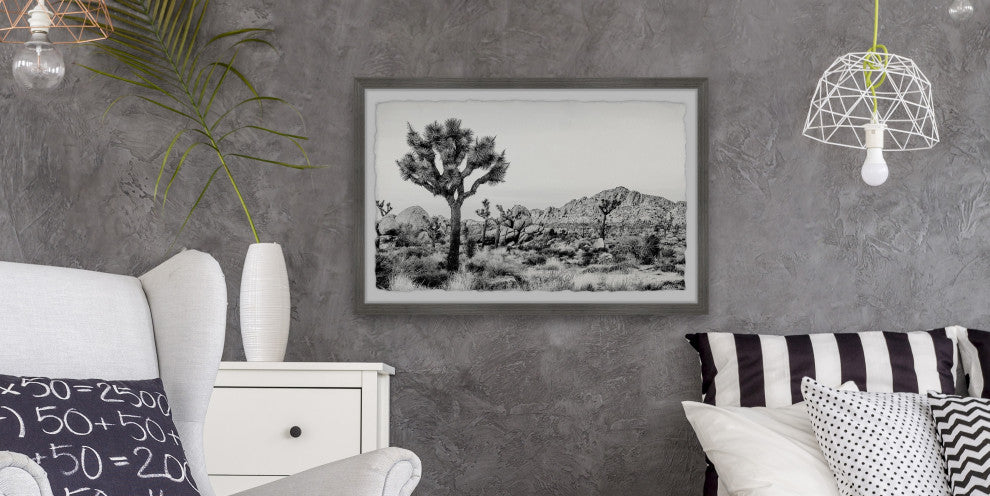 "Joshua Tree National Park" Framed Painting Print, 18"x12"