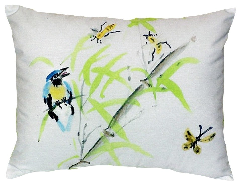 Birds & Bees II No Cord Pillow - Set of Two 16x20