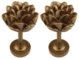 Set of 2 Pinecone Drapery Medallion Holdback, Renaissance Gold