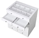 Slaystation Display Chest With Drawers, Bright White
