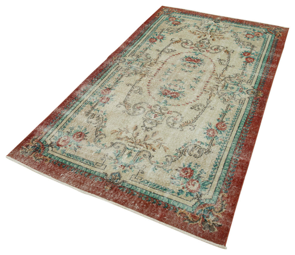 Rug N Carpet - Handwoven Turkish 3' 10" x 7' 1" Contemporary Small Area Rug