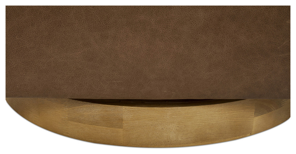 Oscy Leather Swivel Chair