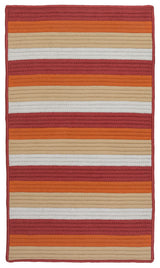 Colonial Mills Rug Norwood Orange Red Square