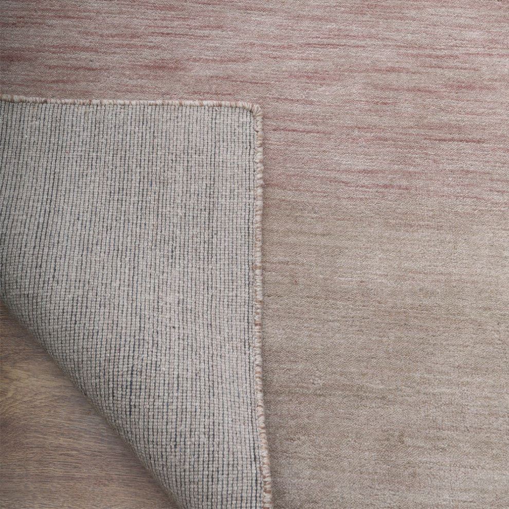 HAND KNOTTED LOOM WOOL ECO-FRIENDLY AREA RUGS - Rectangle, Beige, Contemporary