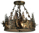 23 Wide Moose at Dusk Inverted Pendant