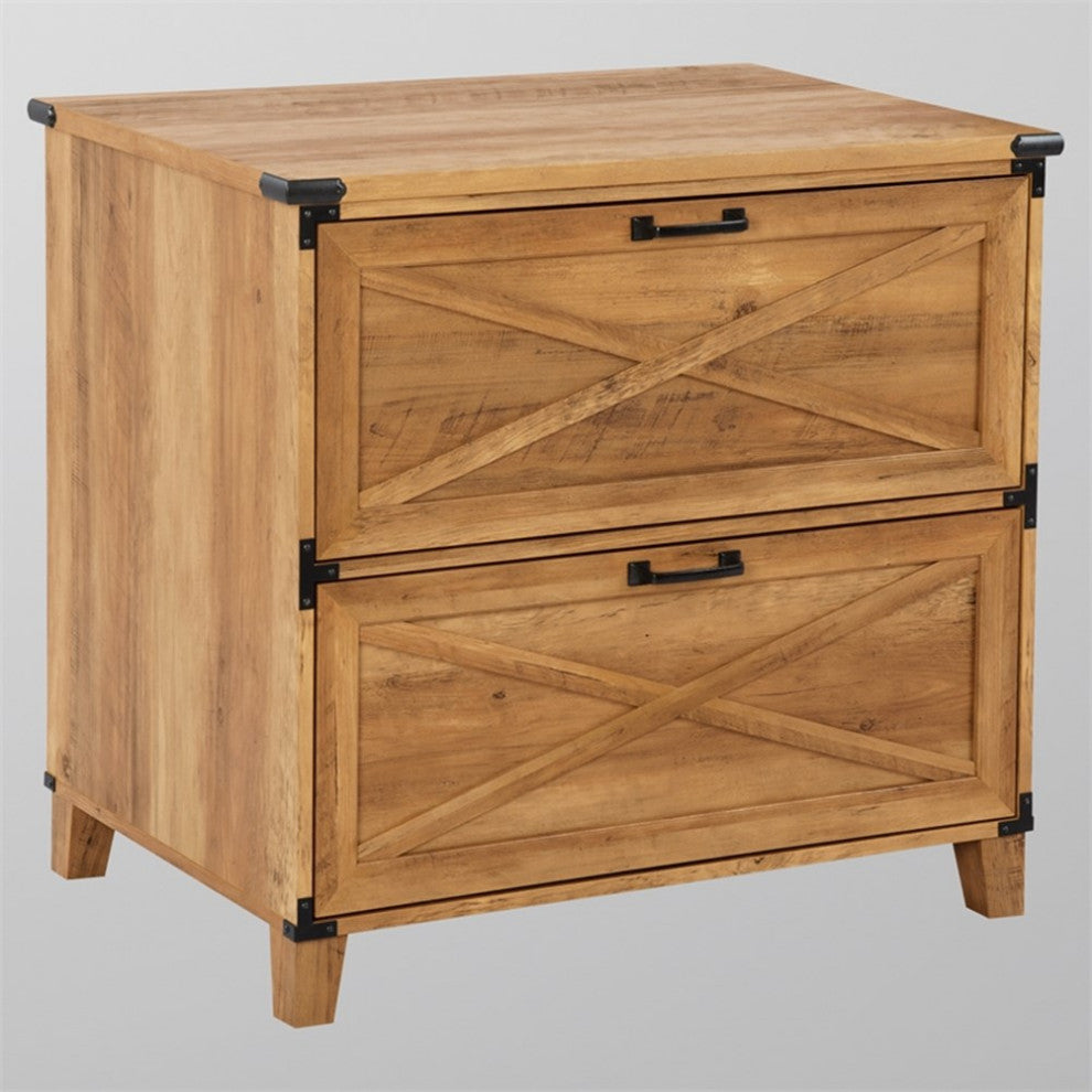 Saint Birch Oxford Wood Lateral File Drawer in Oak