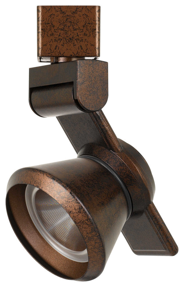 12W LED Track Fixture, Cone Rust