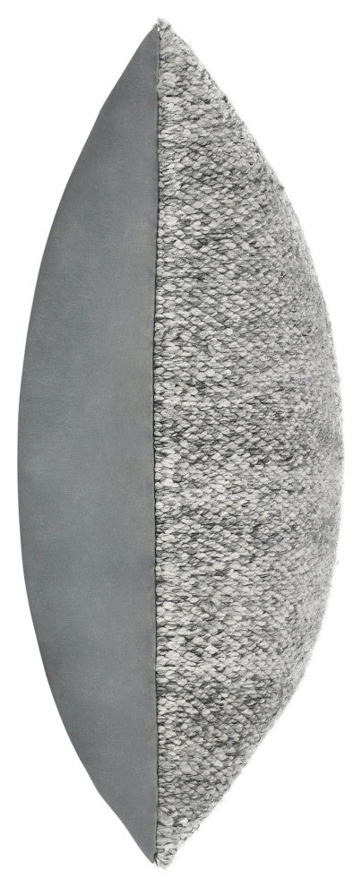 Stella Recycled Fabric Fabric Throw Pillow by Kosas Home, Gray, 26x26