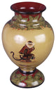 8 Inch Tall Monkey Vase Hand Painted