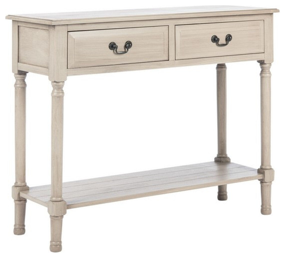 Safavieh Primrose 2 Drawer Console Table, Greige