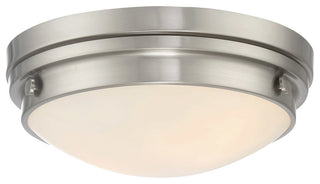 Flush Mount, Satin Nickel, 13.25"