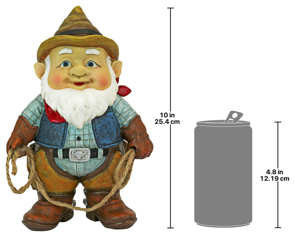 Country Cowboy Klaus Gnome Statue