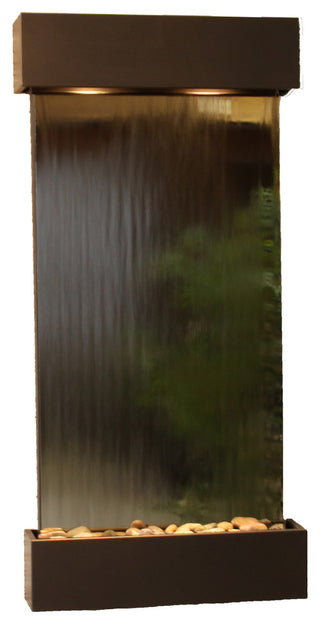 Whispering Creek Water Feature by Adagio, Silver Mirror, Antique Bronze