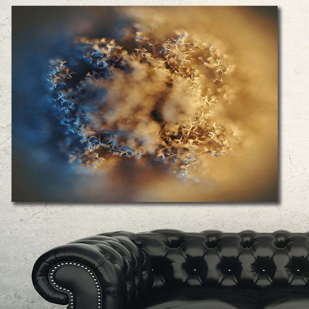 Large Macro Prickly Texture Brown, Abstract Canvas Wall Art, 40"x30"