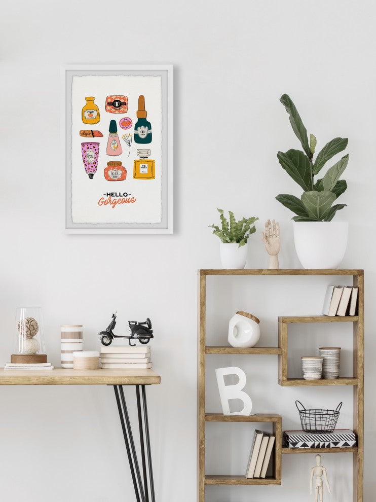 "Woman Essentials" Framed Painting Print, 12x18