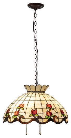 Meyda Lighting 232767 20" Wide Roseborder Pendant