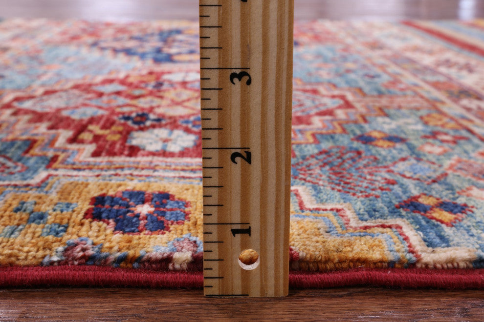 Super Kazak Khorjin Hand Knotted Wool Rug 2' 7" X 4' 0" Q11034