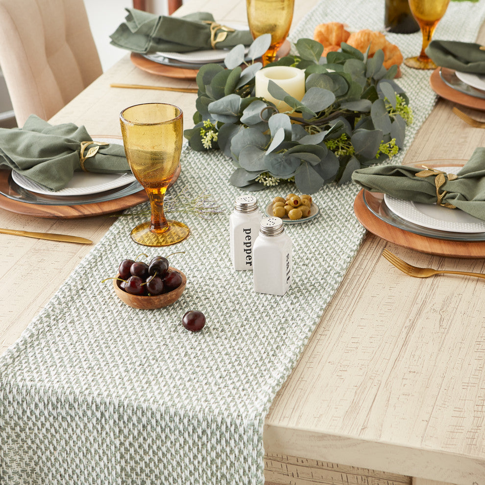 Artichoke Woven Table Runner 15x72
