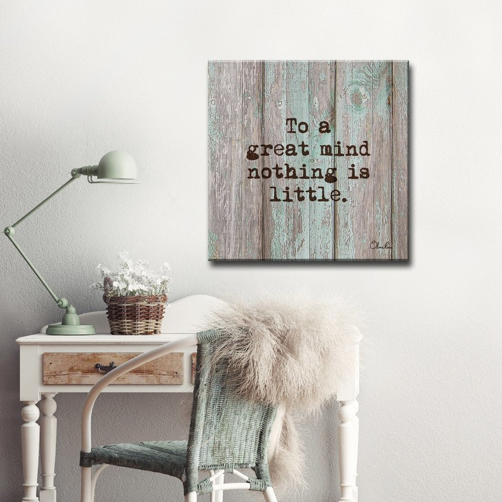Ready2HangArt 'Great Mind' Inspirational Canvas Art by Olivia Rose, 16"x16"