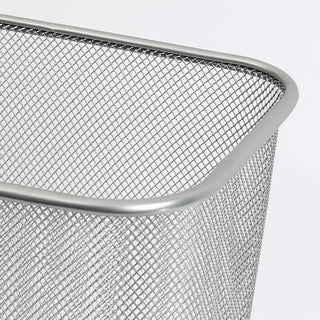 YBM Home Steel Mesh Rectangular Open Top Waste Basket Bin Trash Can 8x12x12"