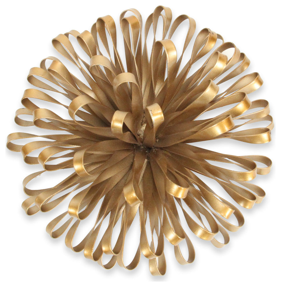 Gold Metal Ribbon Decor, Small