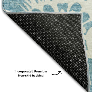 Premium Machine Washable Mayfield AMF551 Denim 1'8" x 2'6" Rug