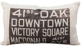 Pillow Decor - 41st and Oak Bus Scroll Throw Pillow