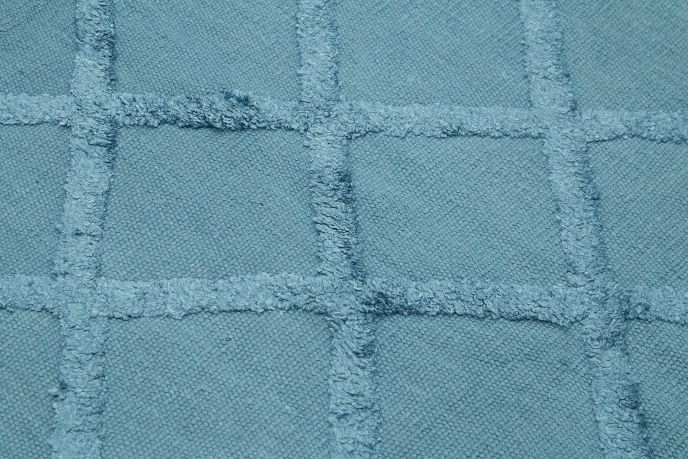 Rug N Carpet - Handwoven Modern Design 8' 1'' x 10' 0'' Wool Flatweave Kilim Rug