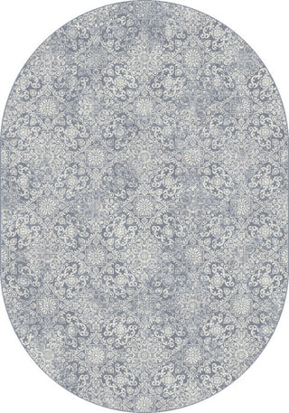 Ancient Garden Rug, 5'3"X7'7" Oval